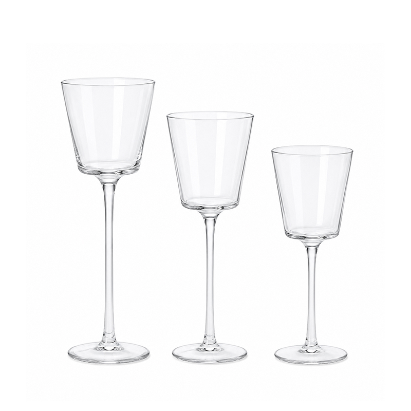 Pokalleuchter Kerzenständer Kerzenleuchter Glas klar 10+20+30+40cm mit Stiel mieten Hochzeit, Geburtstag, Feier, Veranstaltung