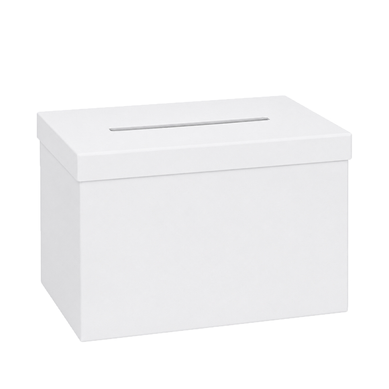 Kartenbox Geschenkebox Umschläge Hochzeit Holz weiss [mieten]