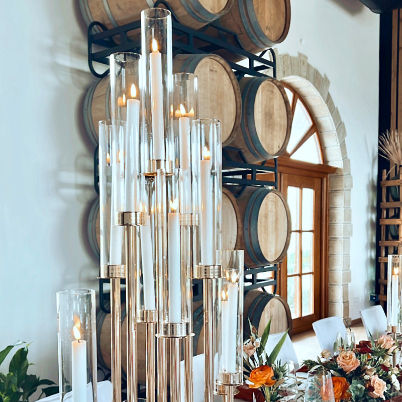 LED Stabkerze Spitzkerze Echtwachs weiss Batterie mieten Hochzeit, Feier, Veranstaltung_3