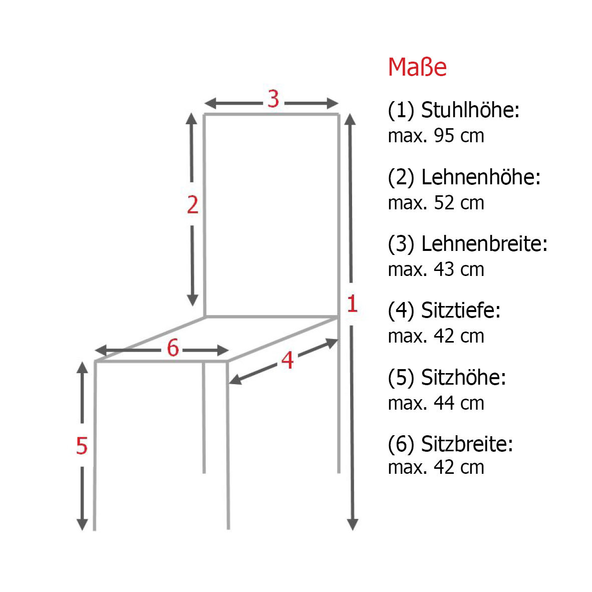 Stuhlhussen Bankettstuhl
