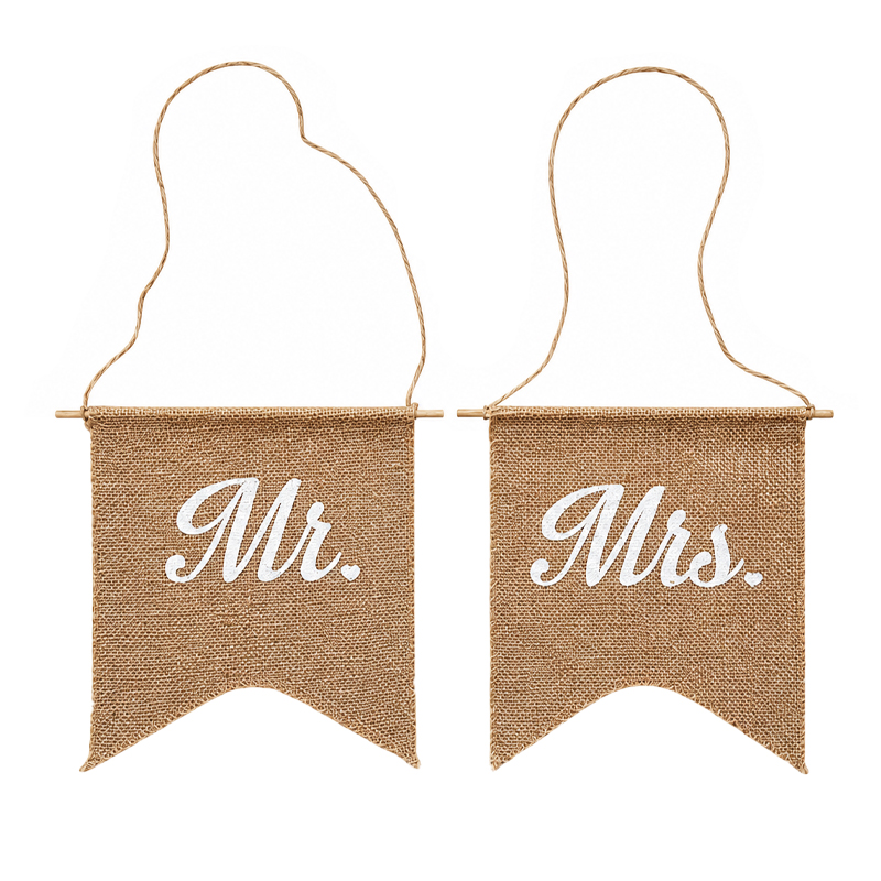 "Mr. & Mrs." Jute zum Hängen [mieten]