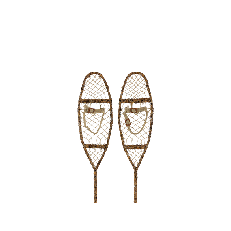 Schneeschuhe | 1 Paar | Weide braun | Verleih Winterfeier, Apres Ski Party, Weihnachtsfeier [mieten]