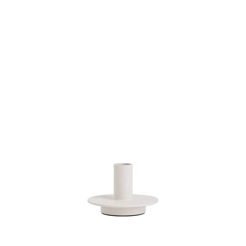 Kerzenständer 1-arm, Metall beige LINE short | Kerzenhalter  kurz | Kerzenleuchter Tischdekoration Hochzeit