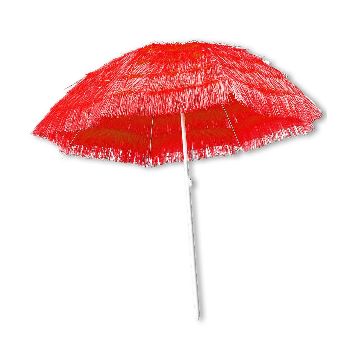 Sonnenschirm Bast rot mieten | Verleih Event, Feier, Mottoparty