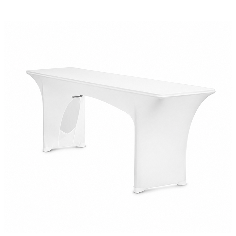 Biertischhusse Stretch weiss 50cm Fest mieten | Verleih