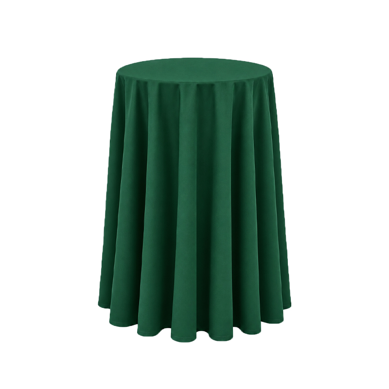 Tischdecke_Polyester_rund_305cm_forestgreen_emerald_dunkelgrün_mieten_I_Verleih_Hochzeit_Feier_Event_Geburtstag_Catering_Firmenevent