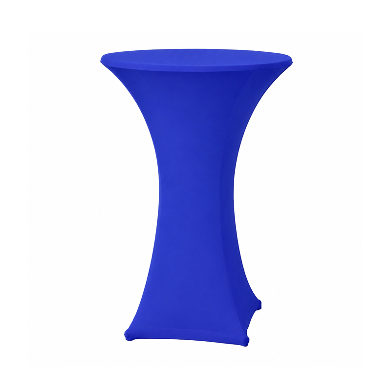 Stehtischhusse Stretch royalblau mieten Verleih Hochzeit Event Feier