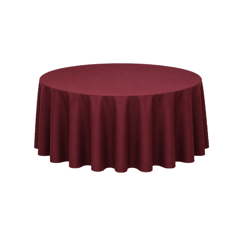 Tischdecke_Polyester_rund_275cm_rosenrot_bordeaux_mieten_I_Verleih_Hochzeit_Feier_Event_Geburtstag_Catering_Firmenevent