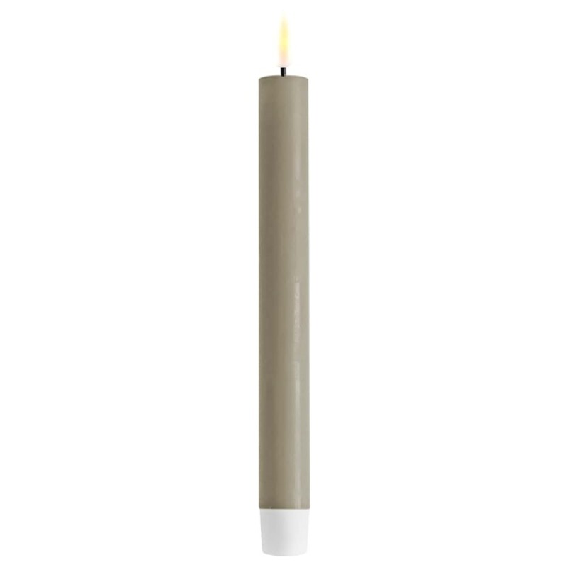 LED Stabkerze Spitzkerze Echtwachs sand Batterie mieten Hochzeit, Feier, Veranstaltung