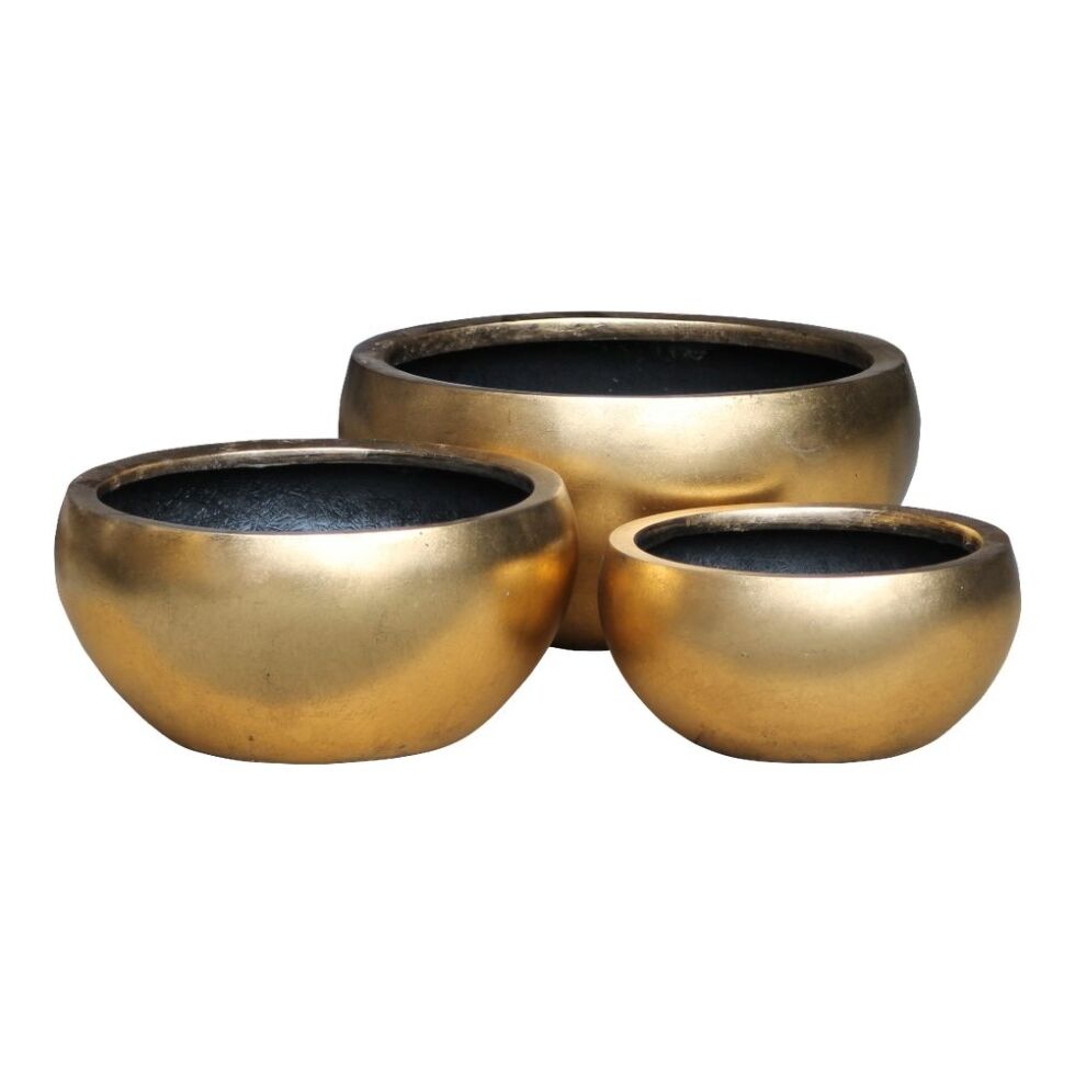 Dekoschale gold Polyresin mieten