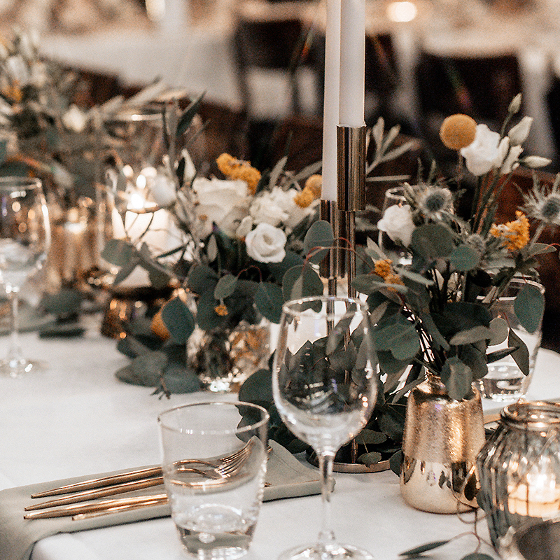 Kerzenständer | Kerzenleuchter 1-arm gold Dekoration Hochzeit Kerzenhalter [mieten]_2
