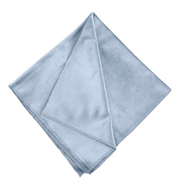 Serviette Samt eisblau, lichtblau, hellblau | mieten | Verleih für Hochzeit, Event, Weihnachtsfeier