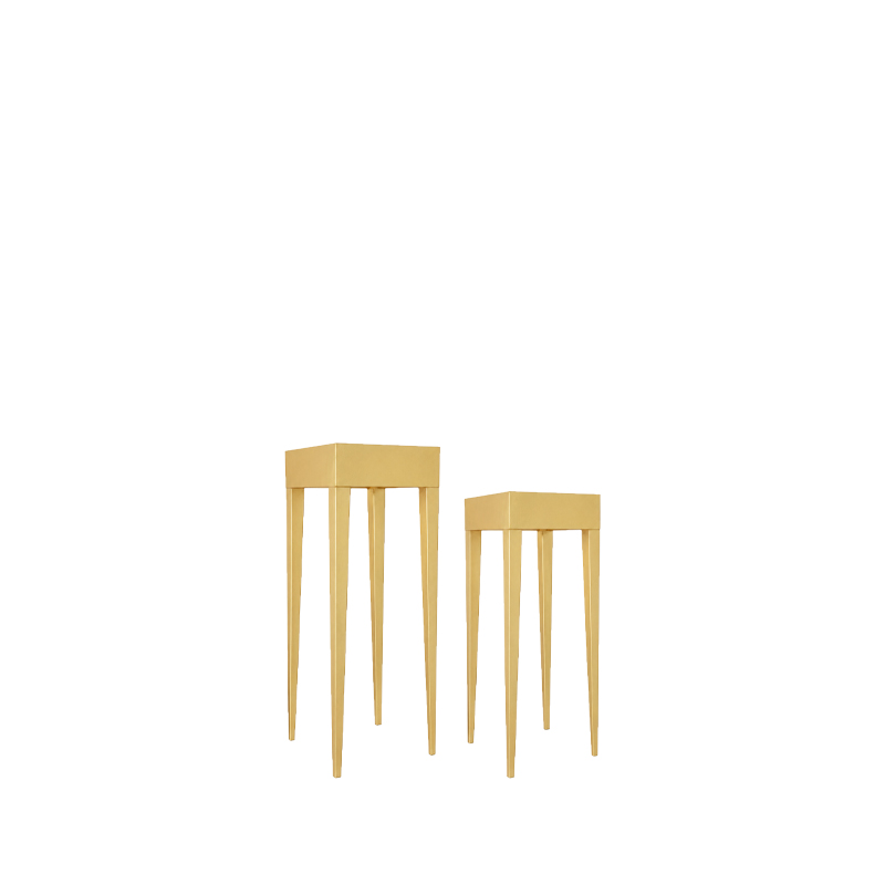 Holztisch Gold [mieten]