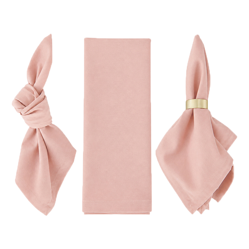 Serviette Leinen 45x45cm |  dusty rose altrosa | mieten | Verleih für Hochzeit geburtstag Event