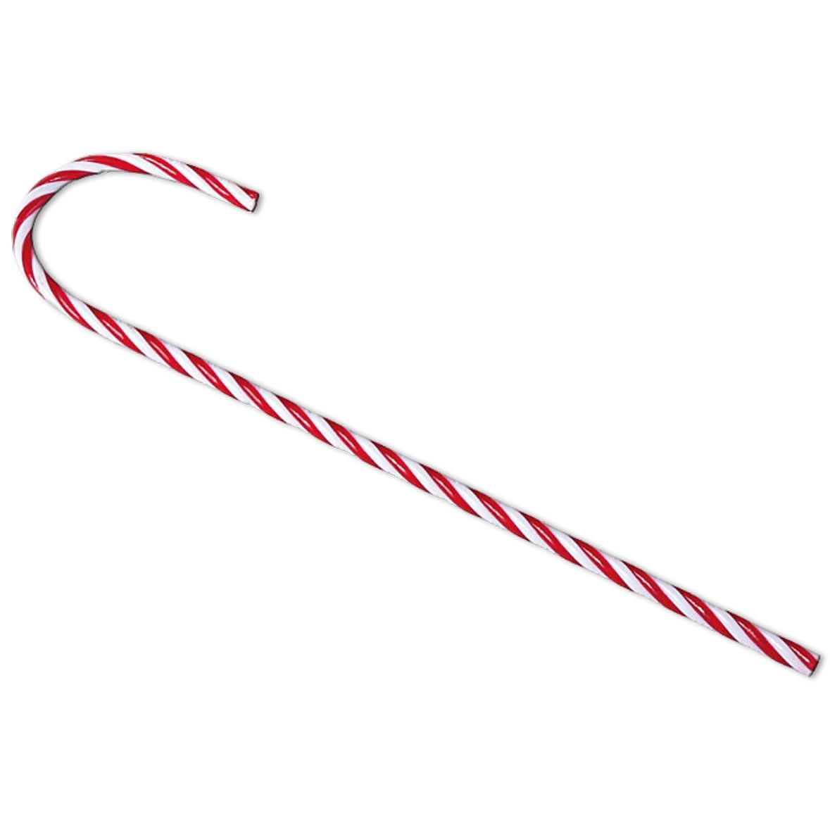 Zuckerstange | Kunststoff rot-weiss | 30cm | Verleih Winterfeier, Weihnachtsfeier [mieten]