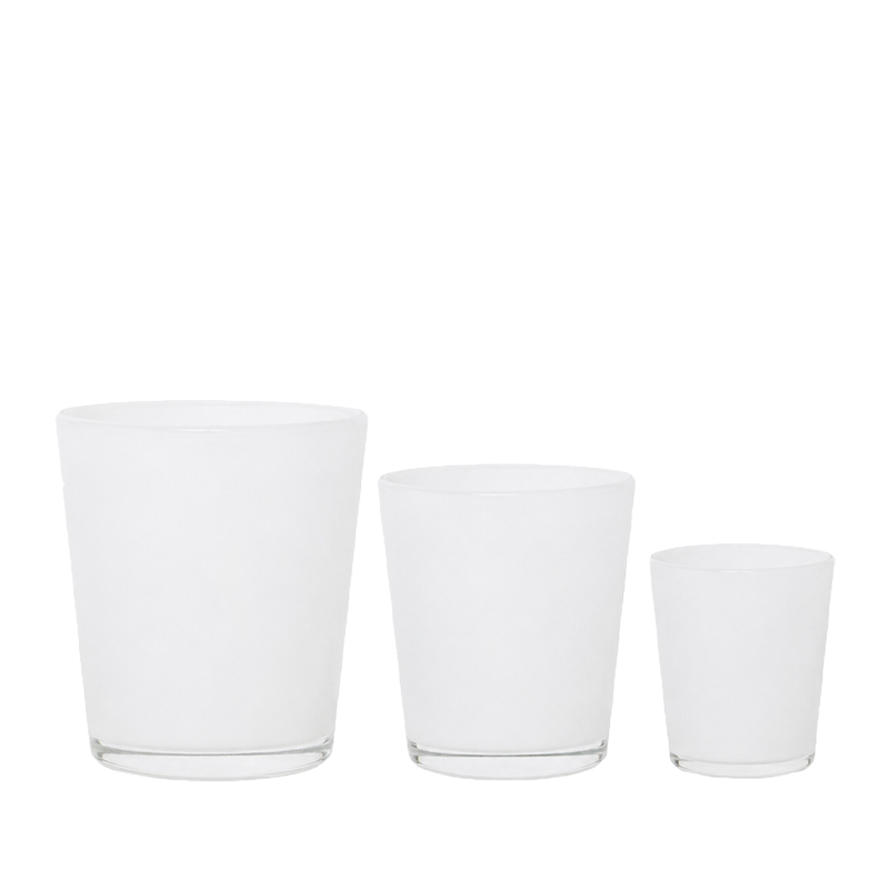 Vase konisch weiss hochwertig Tischdeko Hochzeit Feier Fest mieten