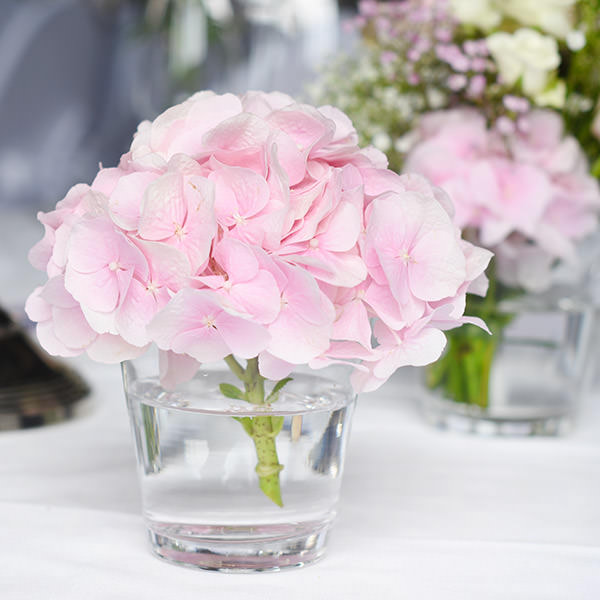 Vase konisch Glas klar mieten Tischdeko Hochzeit, Feier_2