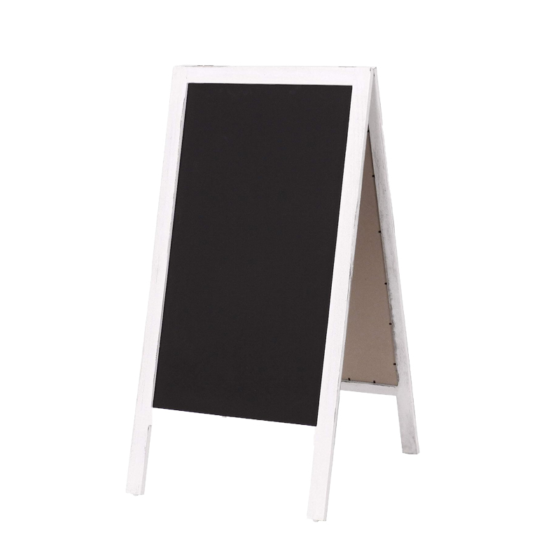 Holztafel Aufsteller weiss zum Beschriften Eingang Willkommen Hochzeit und Geburtstag [mieten]