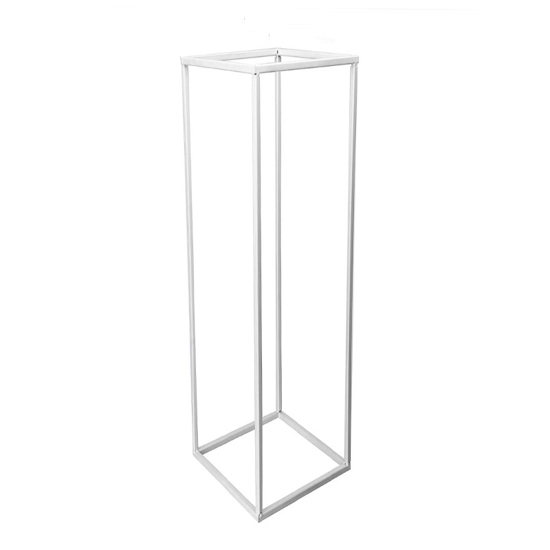 Blumenständer Metallständer Metall weiss 60cm für Tischdekoration mieten für Hochzeit und Event