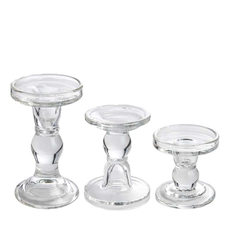 Kerzenständer für Stumpenkerzen Glas | Kerzenhalter | Kerzenleuchter [mieten]