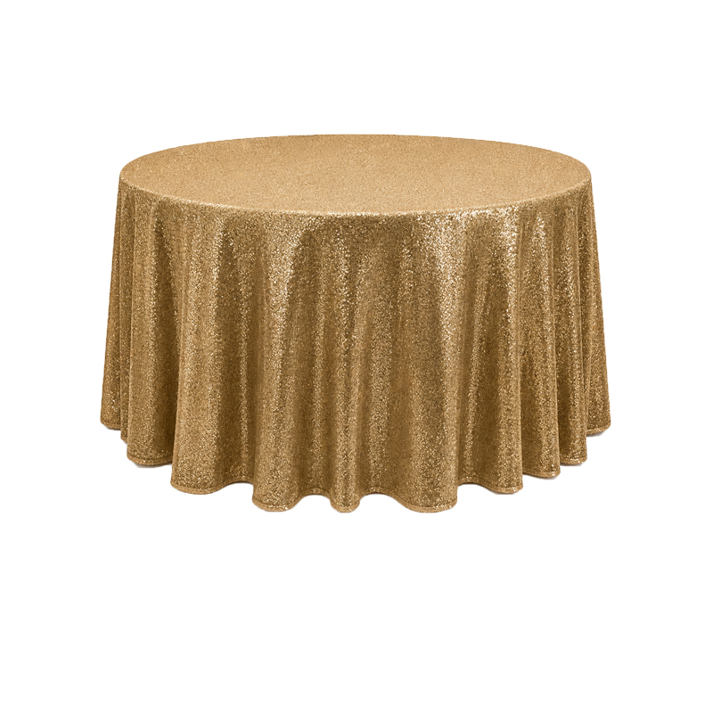 Tischdecke_Pailetten_rund_305cm_gold_mieten_I_Verleih_Hochzeit_Feier_Event_Geburtstag_Catering_Firmenevent