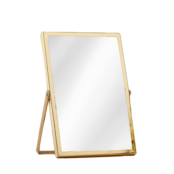 Bilderrahmen Glas mit goldenem Metall Rand mieten für Tischnummer Menü Hochzeit