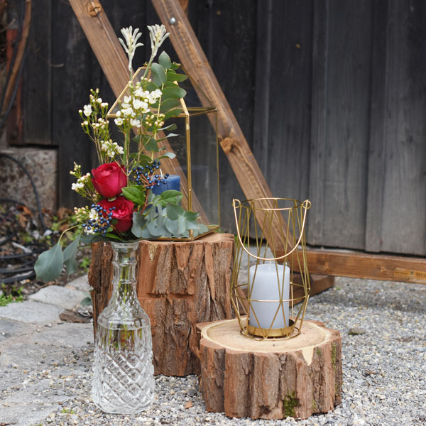 Windlicht Laterne geometrisch modern gold mieten Hochzeit Trauung Feier Deko_3