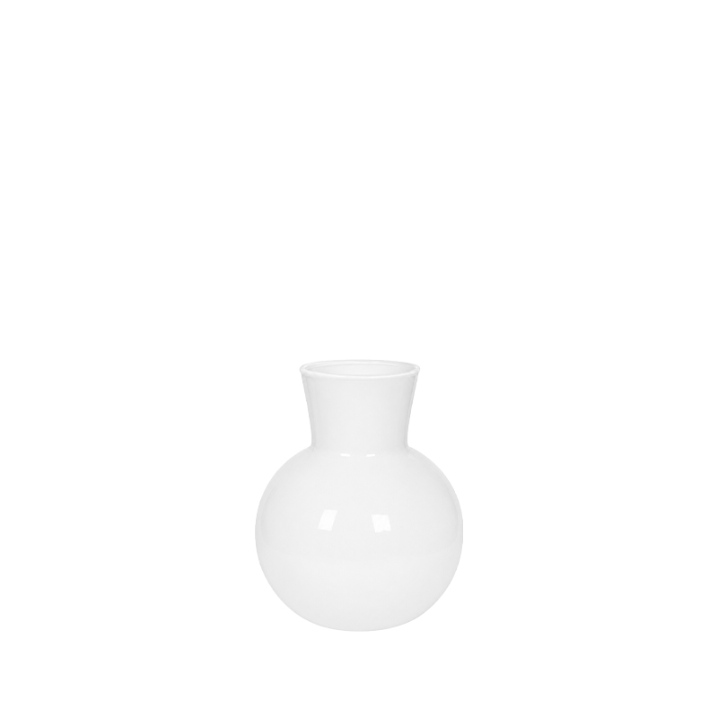 Vase Kugel | Kugelvase | weiss klein Tischdeko Hochzeit Feier Event