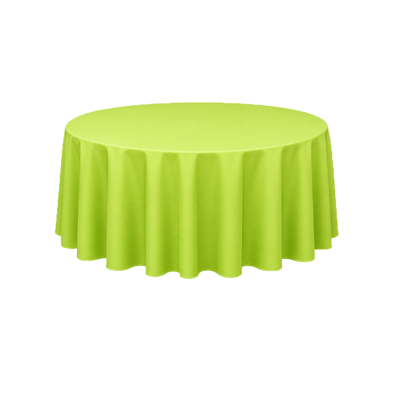 Tischdecke_Polyester_rund_275cm_apfelgrün_mieten_I_Verleih_Hochzeit_Feier_Event_Geburtstag_Catering_Firmenevent