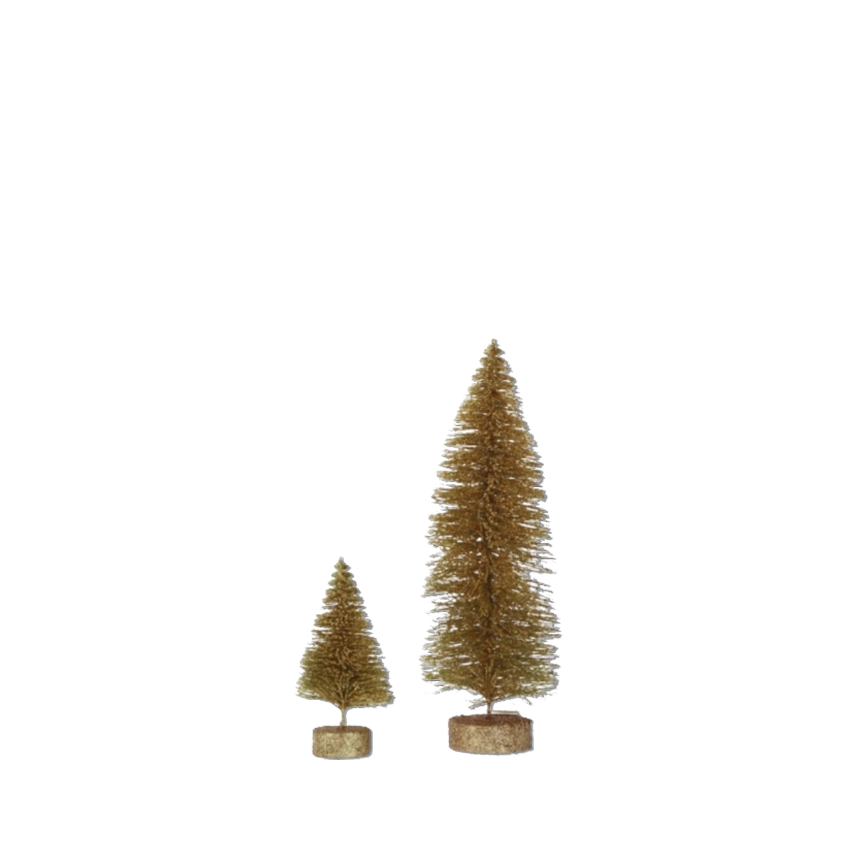 Tannenbaum | Glitter gold | 18cm und 23cm | zum Stellen | Verleih Deko Weihnachtsfeier [mieten]