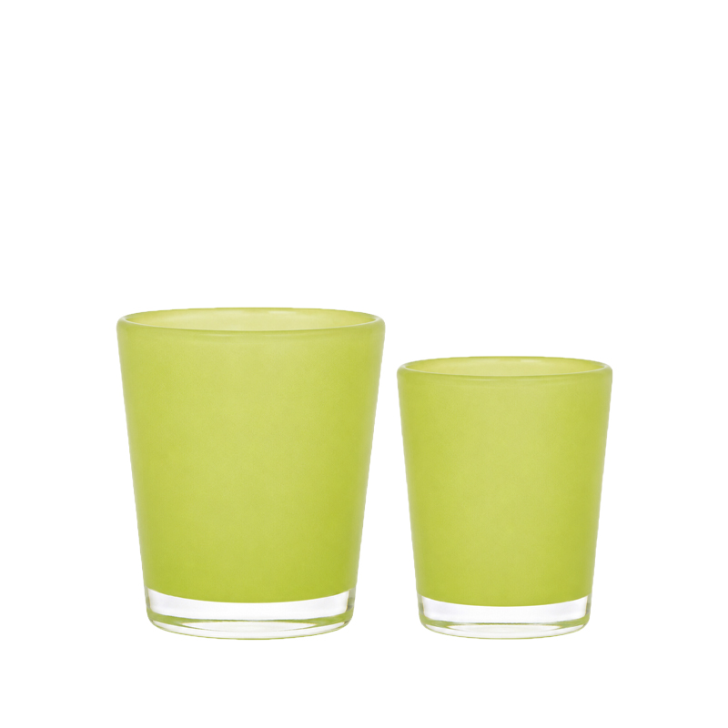 Vase konisch apfelgrün hochwertig mieten Tischdeko Hochzeit, Event, Feier