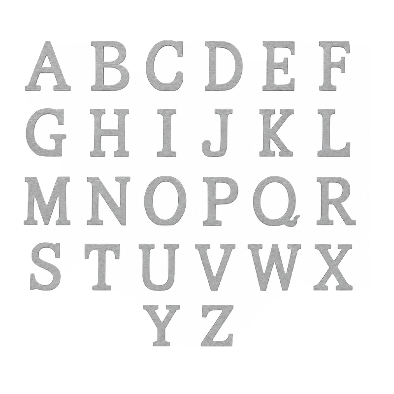 Holzbuchstabe silber [mieten]