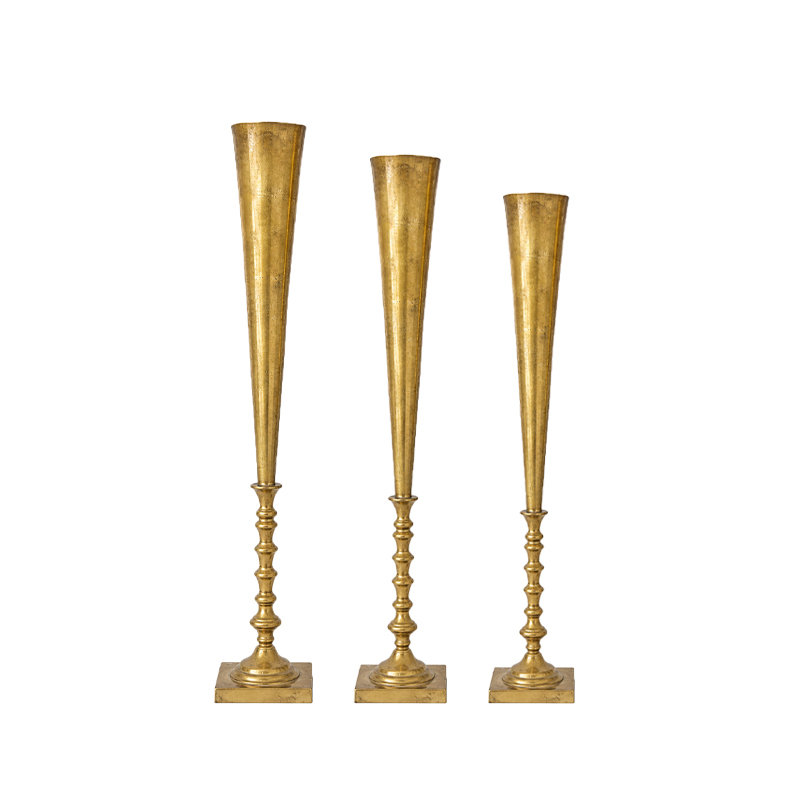 Vase Kelch gold [mieten]