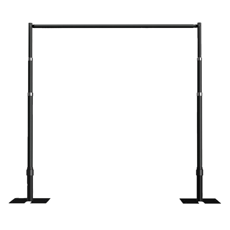 Traubogen Backdrop | Gestell | Fotobox Hintergrund Verleih | Alu schwarz | ausziehbar bis 260cm Höhe + 300cm Breite | Freie Trauung [mieten]