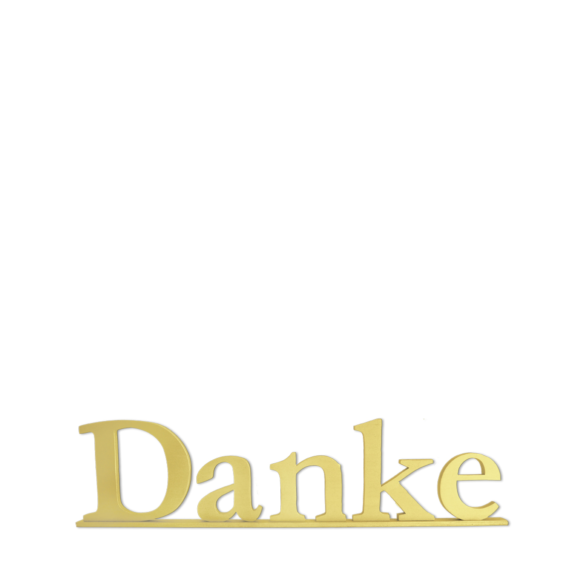 Schriftzug Danke gold mieten Deko Hochzeit Geschenketisch