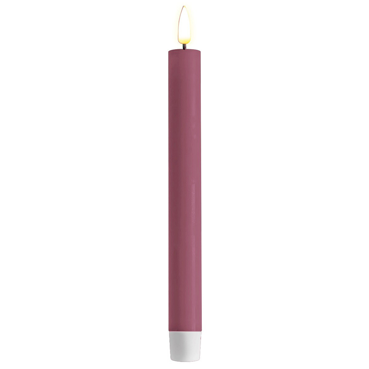 LED Stabkerze Spitzkerze Echtwachs fuchsia beere Batterie mieten Hochzeit, Feier, Veranstaltung