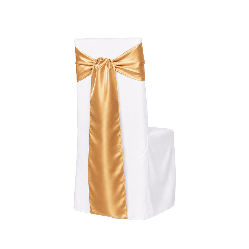 Schleifenband für Stuhlhusse | Taft 275x20cm | gold | Verleih Hochzeit Veranstaltung Geburtstag