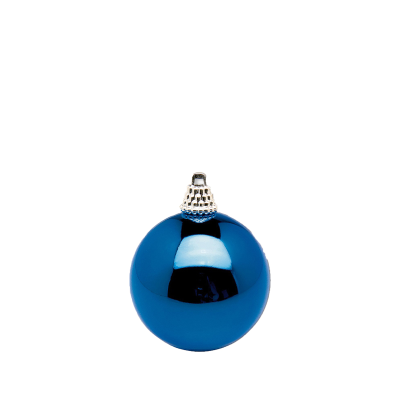 Weihnachtskugel | Kunststoff blau glänzend [mieten]