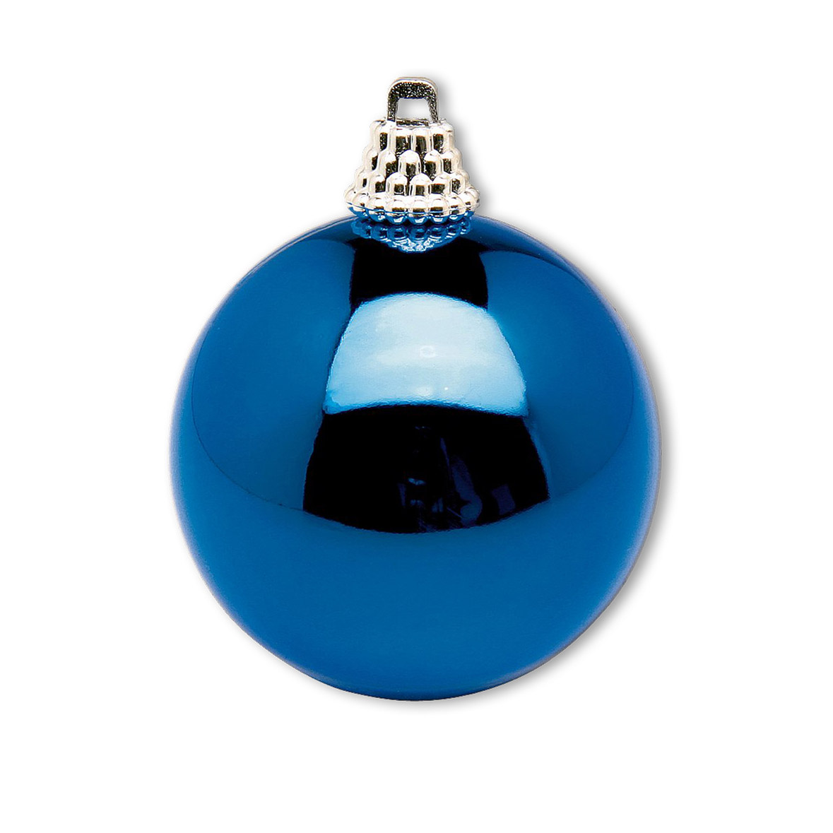 Weihnachtskugel | Kunststoff blau glänzend [mieten]