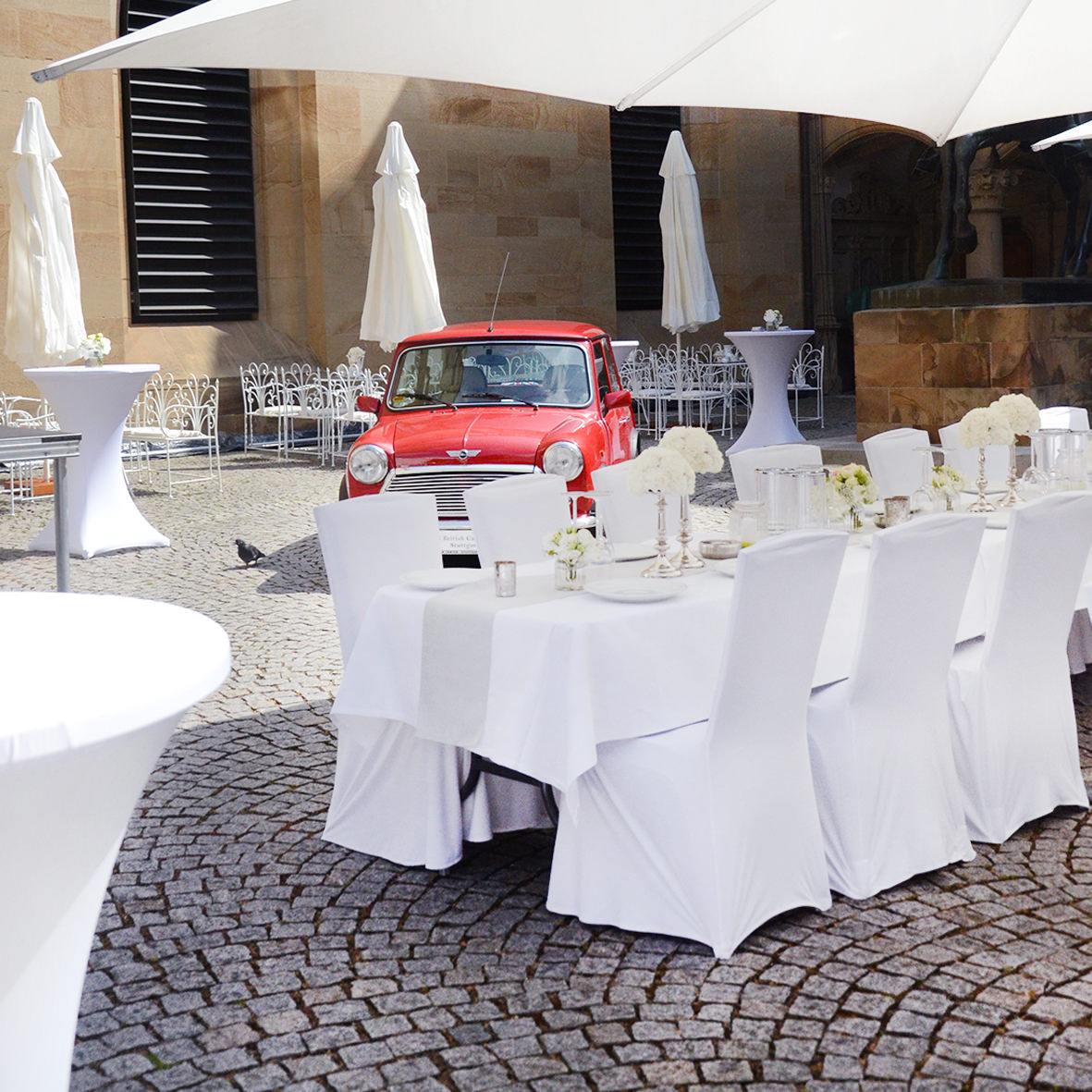 Tischdecke weiss rechteckig 130x280 cm mieten | Verleih hochzeit feier event_2