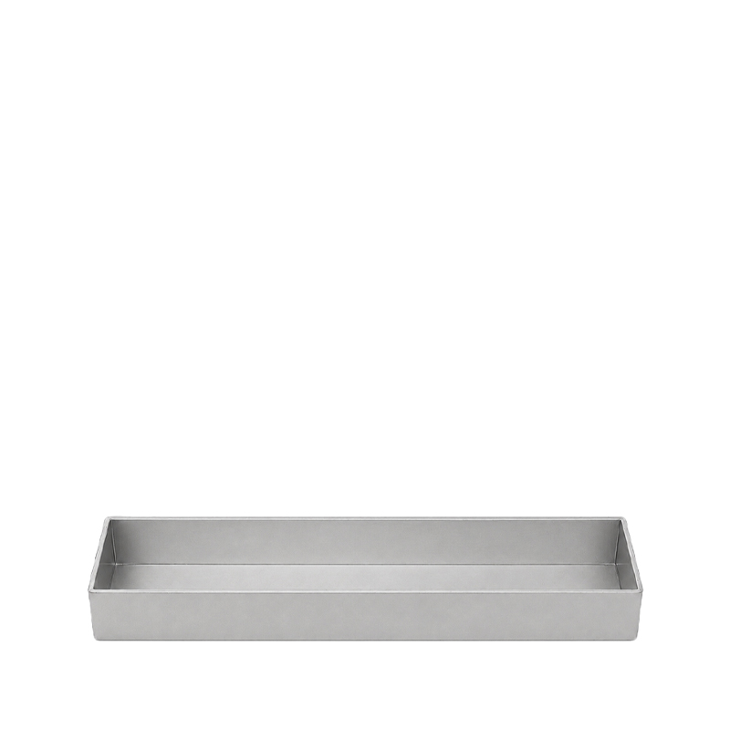 Schale länglich, Kunststoff silber [mieten]