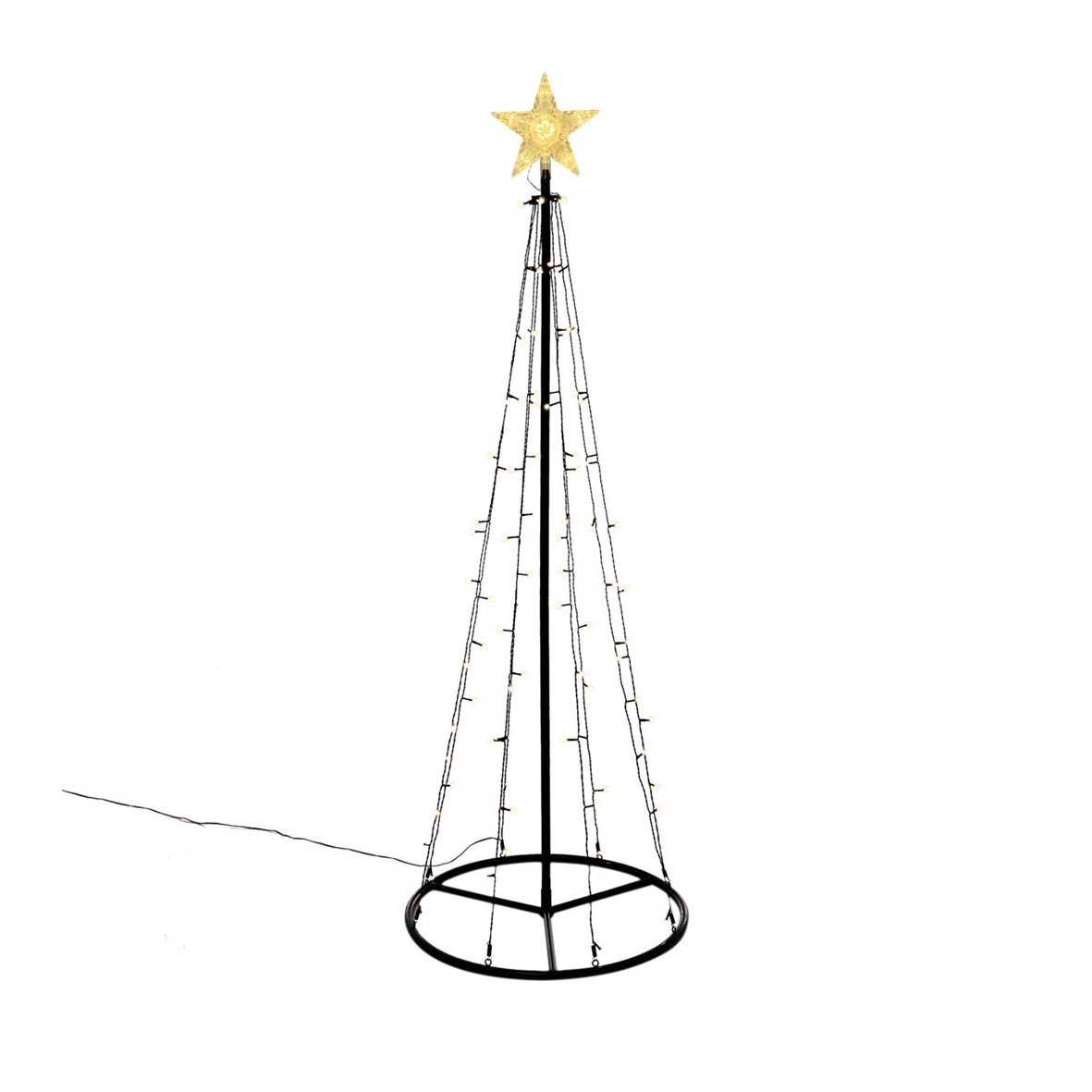 Lichterbaum LED mit Stern | 180cm | Verleih Weihnachtsfeier, Weihnachtsdeko, Veranstaltung [mieten]