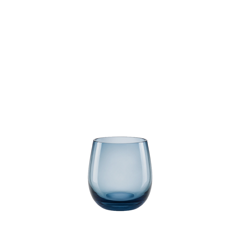 Vase | Teelichthalter | Teelichtglas Glas dunkelblau | navyblue [mieten]