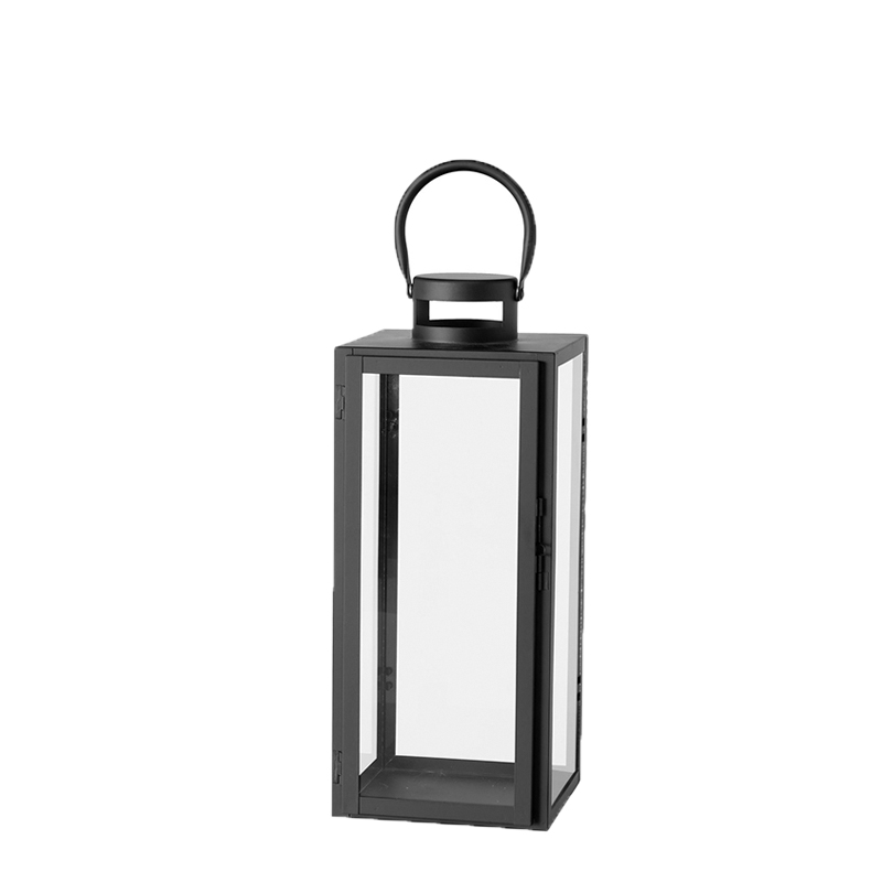 Laterne elegance modern, Metall schwarz mieten Hochzeit, Deko, Veranstaltung, Feier Verleih_40cm