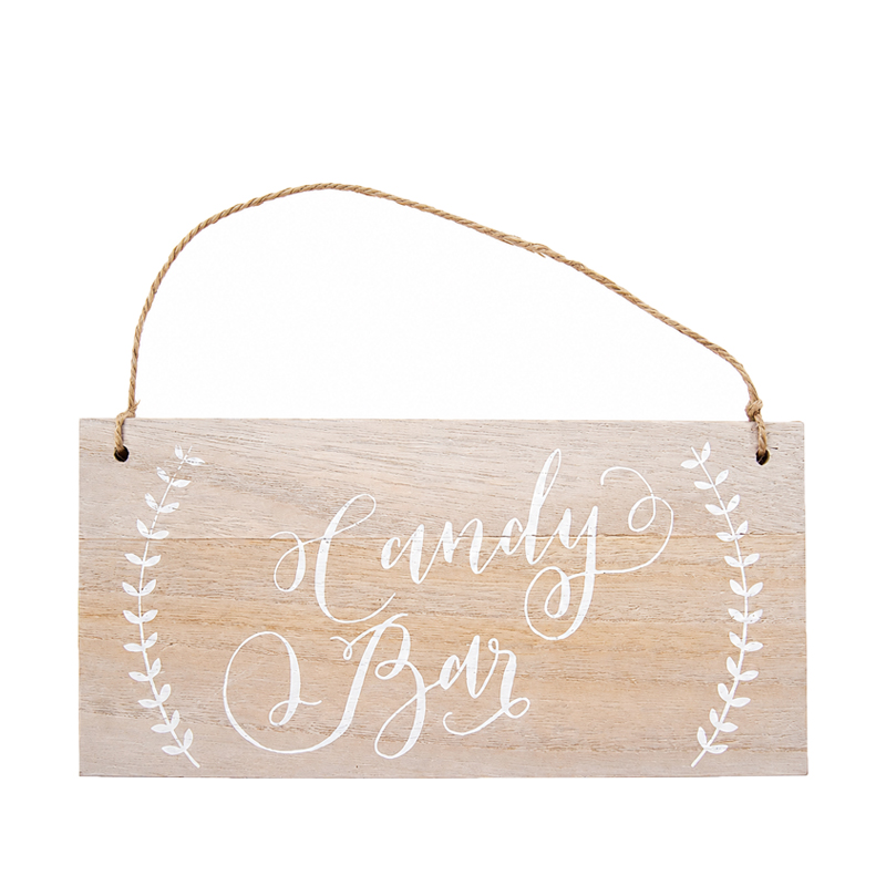 Schild Candy Bar Holz braun Vintage mieten Hochzeit, Feier, Veranstaltung