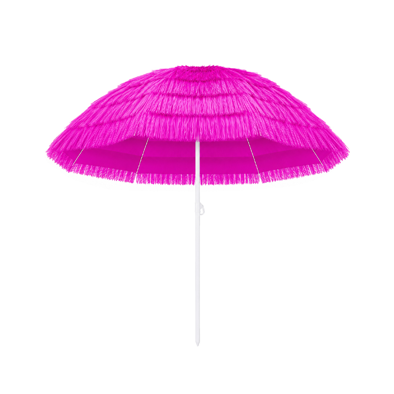 Sonnenschirm Bast pink mieten | Verleih Event, Feier, Mottoparty