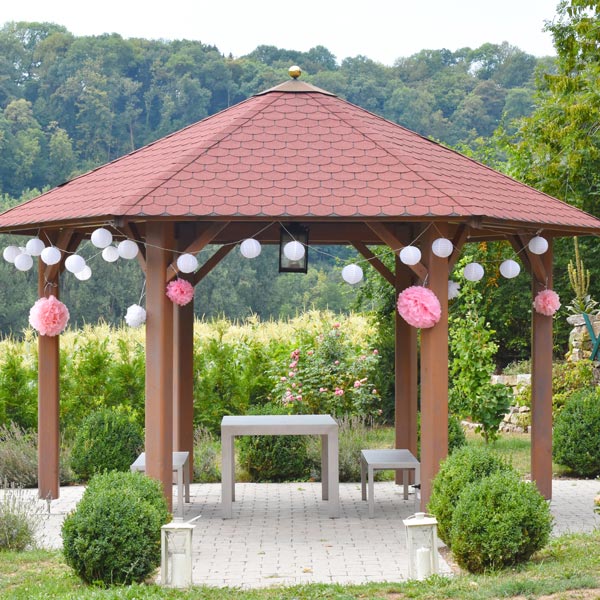 LED Lichterkette Lampions mieten Hochzeit, Deko, Veranstaltung, Fest, Trauung