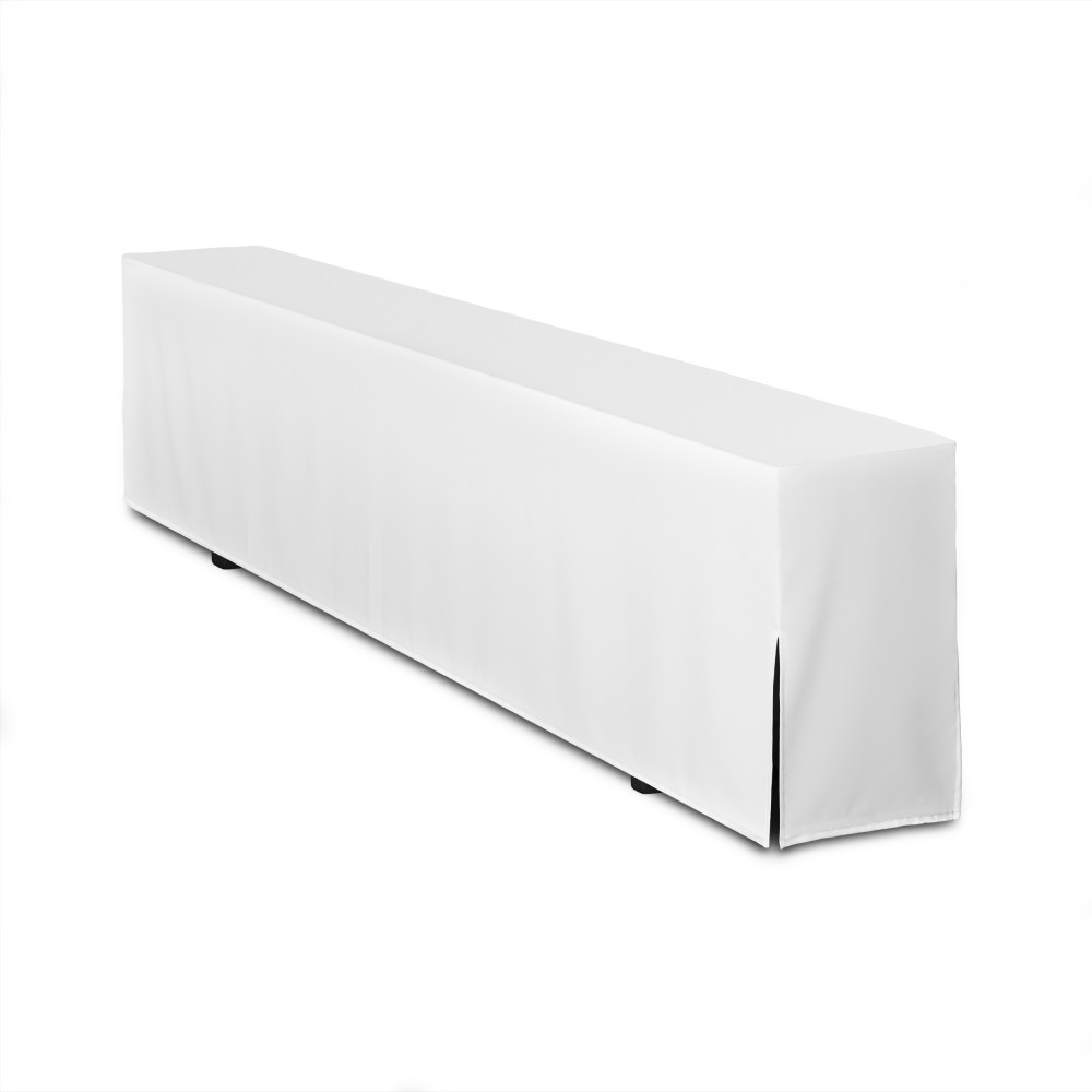 Biebankhusse weiss polyester 25cm Festbankhussen Festbankgarniturhussen mieten | Verleih