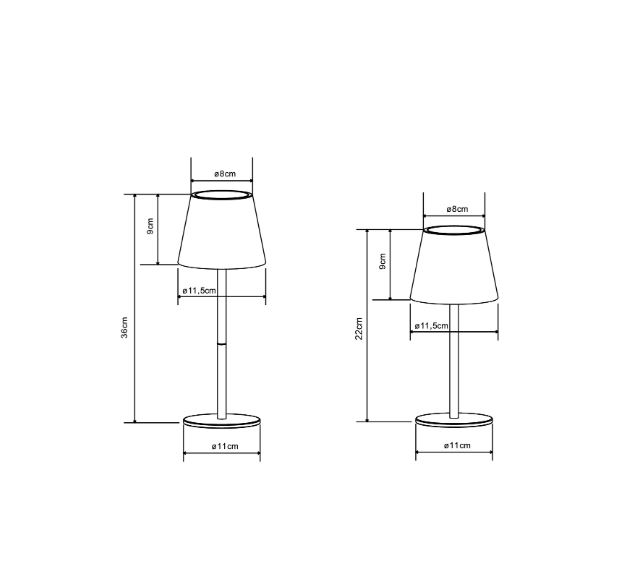 LED Tischlampe mieten