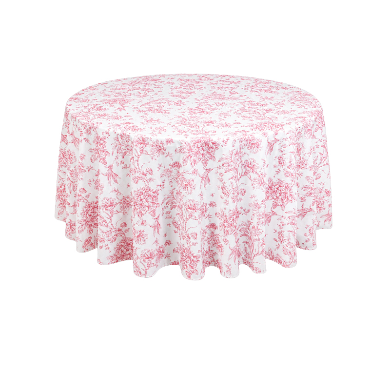 Tischdecke_Polyester_rund_305cm_floral_blumig_rosa_mieten_I_Verleih_Hochzeit_Feier_Event_Geburtstag_Catering_Firmenevent